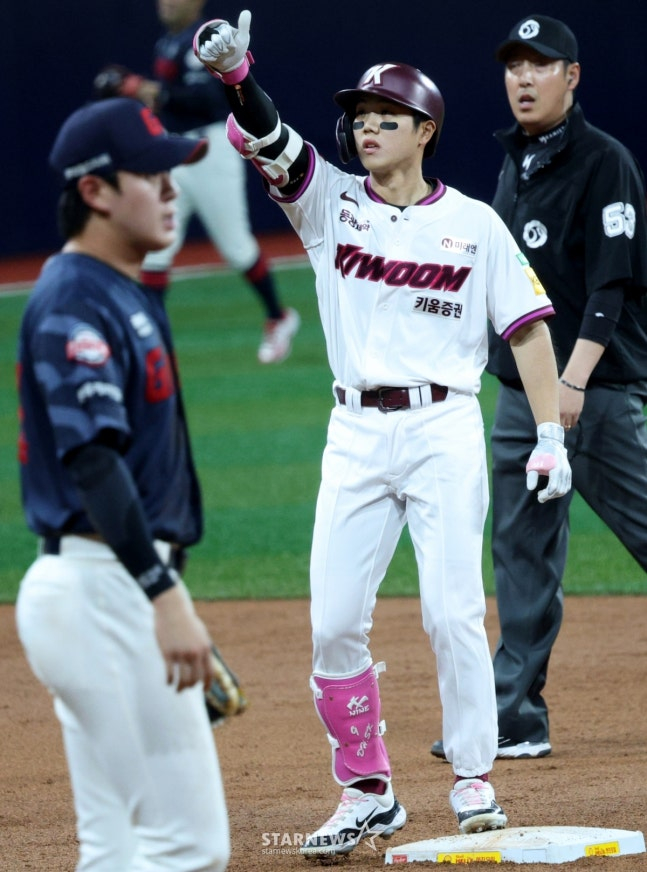 키움 히어로즈 시설 지난해 4월 변상권의 모. /사진=김진경 대기자