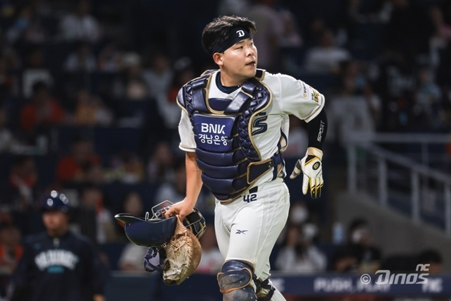 NC 포수 김정호. /사진=NC 다이노스 제공