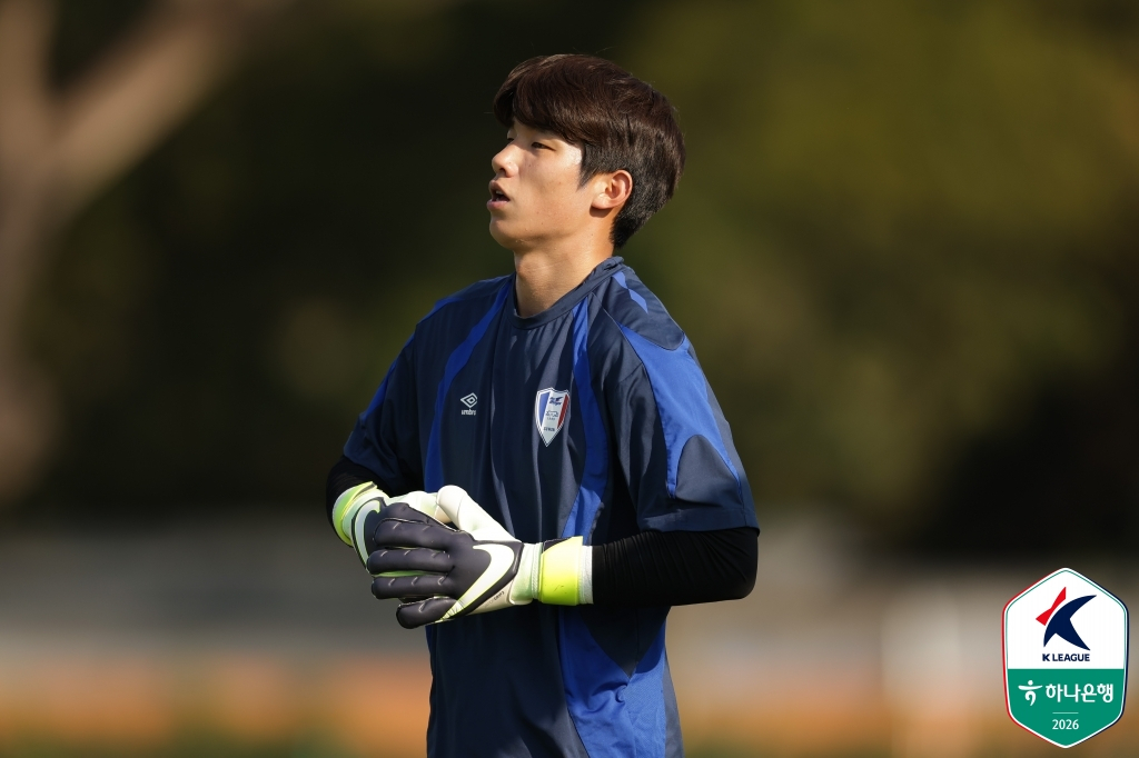 수원 삼성 골키퍼 김준홍.  /사진=한국프로축구연맹 제공
