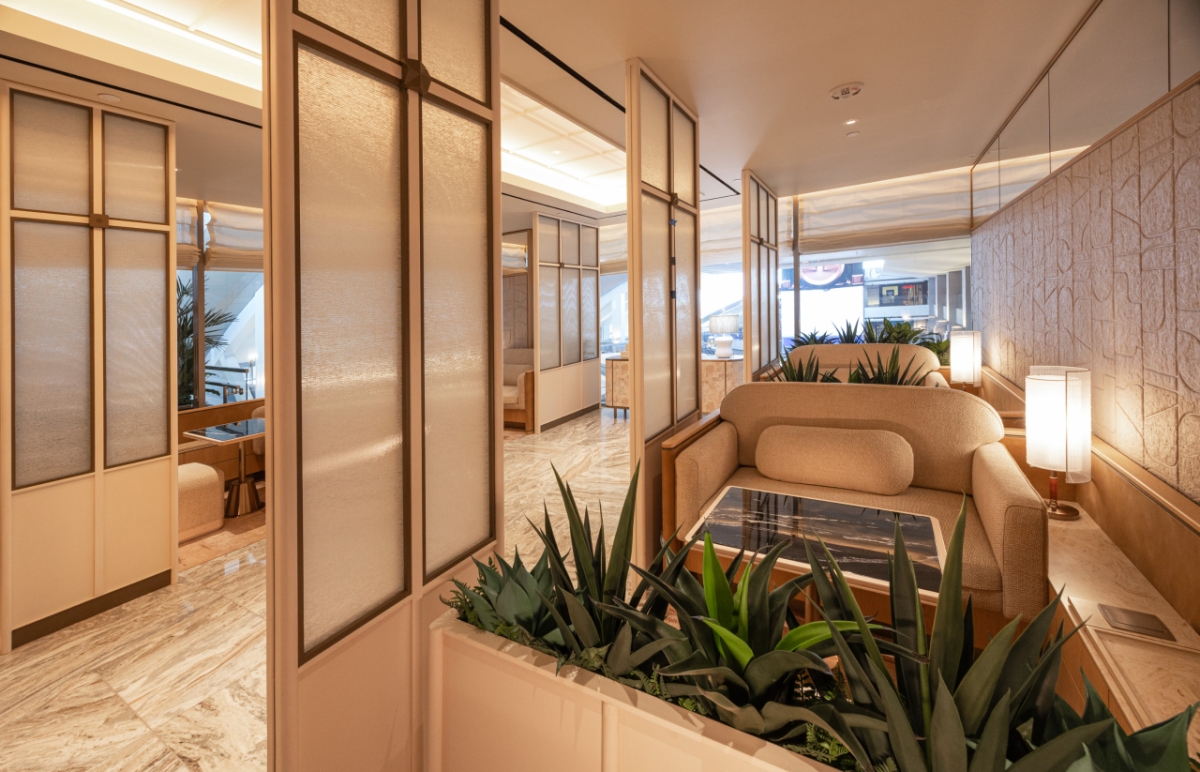 LA 국제공항 대한항공 일등석 라운지/사진=대한항공