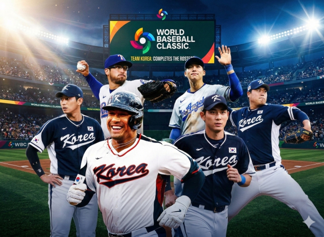 야구 대표팀이 2일 한신과 평가전을 통해 100% 전력으로 처음 선을 보인다. /사진=구글 제미나이 생성 이미지