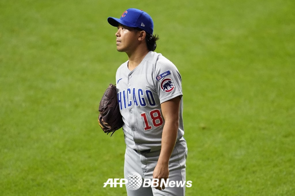 시카고 컵스의 일본인 투수 이마나가 쇼타. /AFPBBNews=뉴스1