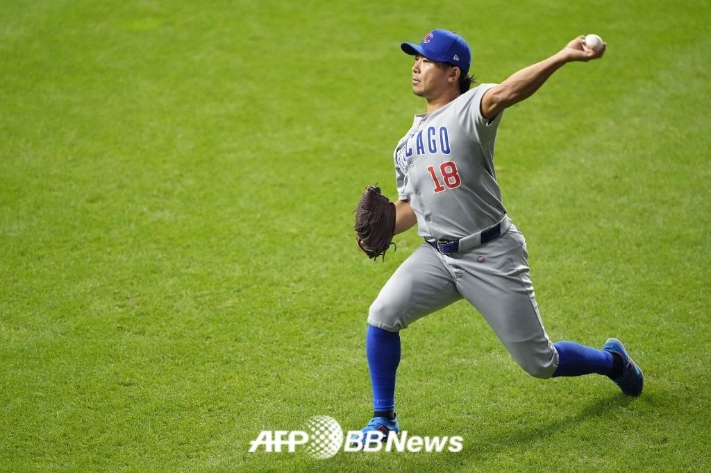 시카고 컵스의 일본인 투수 이마나가 쇼타. /AFPBBNews=뉴스1