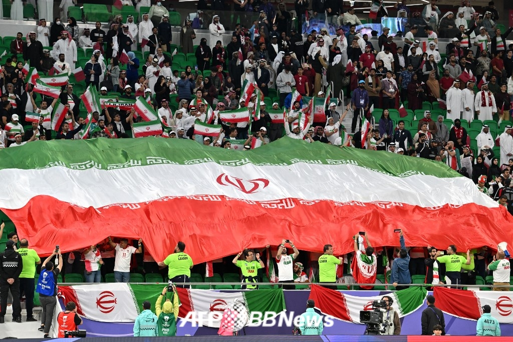 이란 축구 대표팀을 응원하는 팬들의 모습. /AFPBBNews=뉴스1