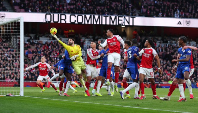 아스널-첼시 경기 장면. /사진=아스널 공식 SNS 갈무리