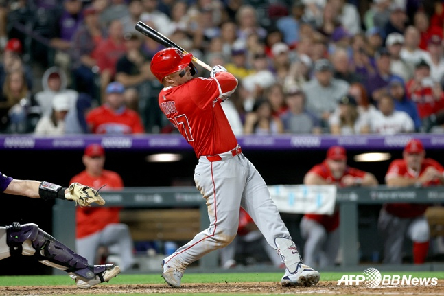 LA 에인절스 마이크 트라웃. /AFPBBNews=뉴스1