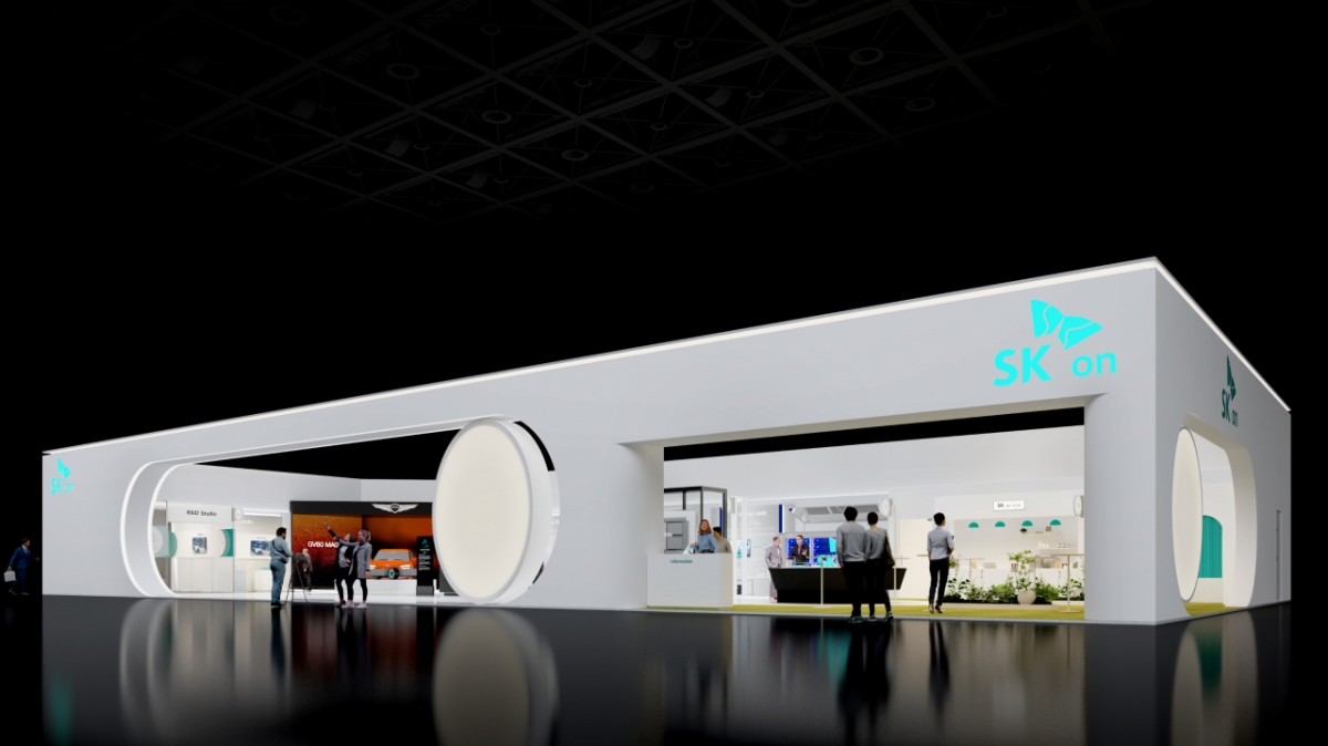 SK온 인터배터리 2026 부스 조감도/사진=SK온