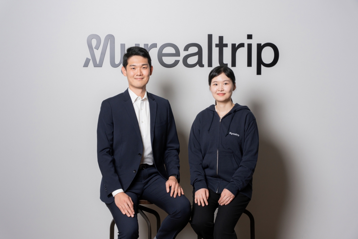 마이리얼트립 주진명 CFO(최고재무책임자, 왼쪽)와 허원진 CTO(최고기술책임자) /사진=마이리얼트립 제공