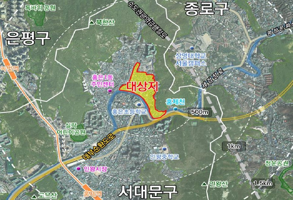 위치도/사진제공=서대문구