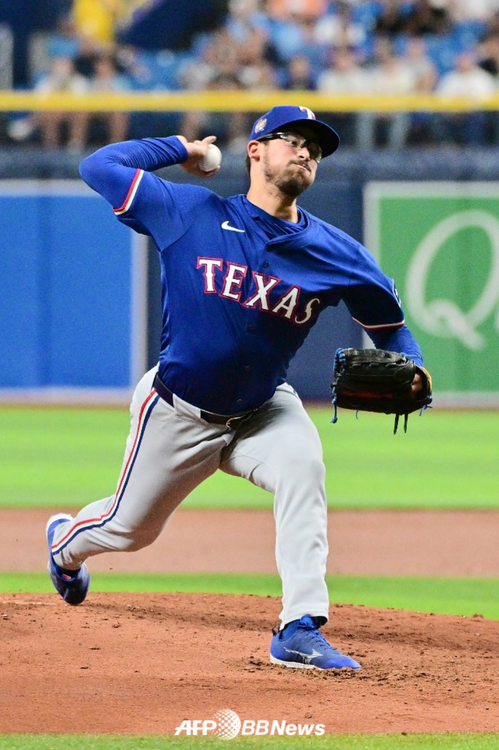 텍사스 레인저스 시절 데인 더닝의 투구 모습. /AFPBBNews=뉴스1