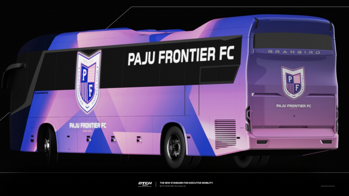 파주 프런티어 FC 구단 버스 이미지. /사진=파주FC 제공