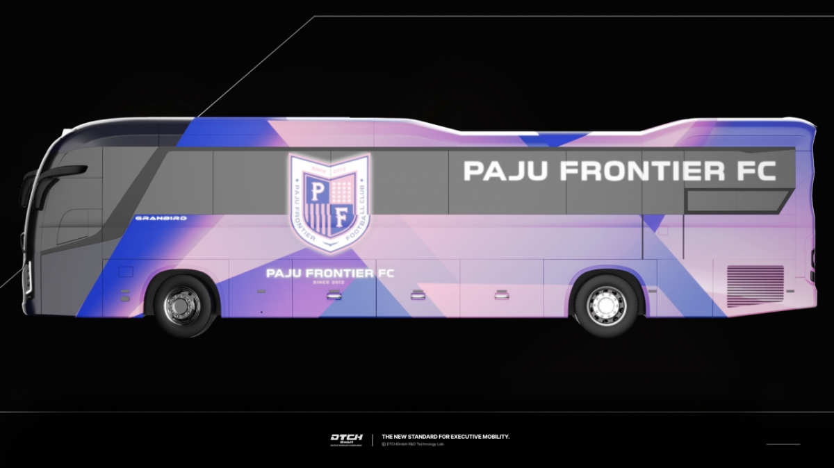 파주 프런티어 FC 구단 버스 이미지. /사진=파주FC 제공