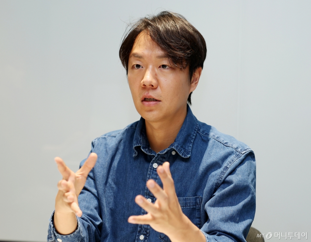 'AI 닥터' 한산이가 작가 인터뷰 /사진=김창현 기자 chmt@