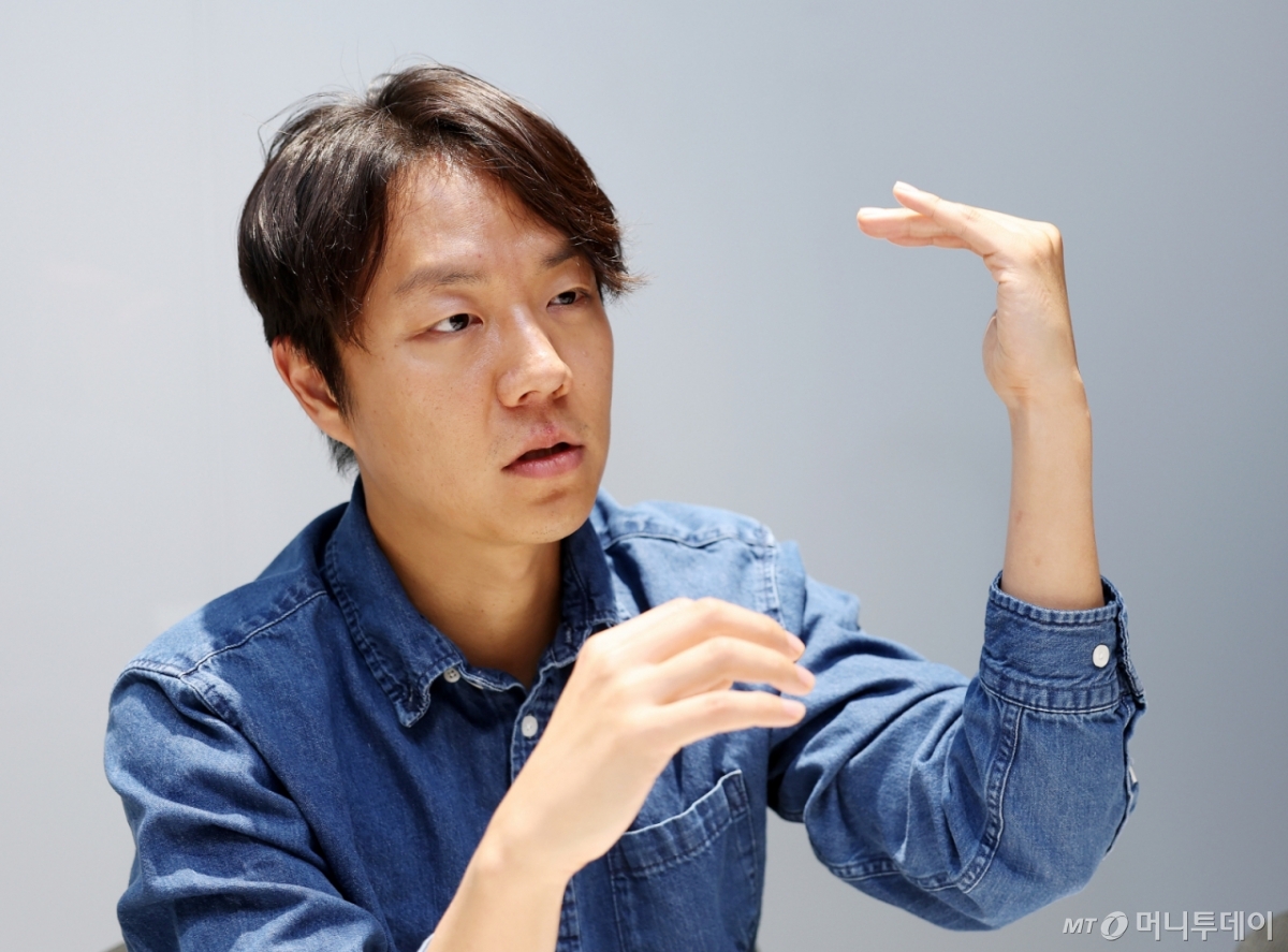 'AI 닥터' 한산이가 작가 인터뷰 /사진=김창현 기자 chmt@