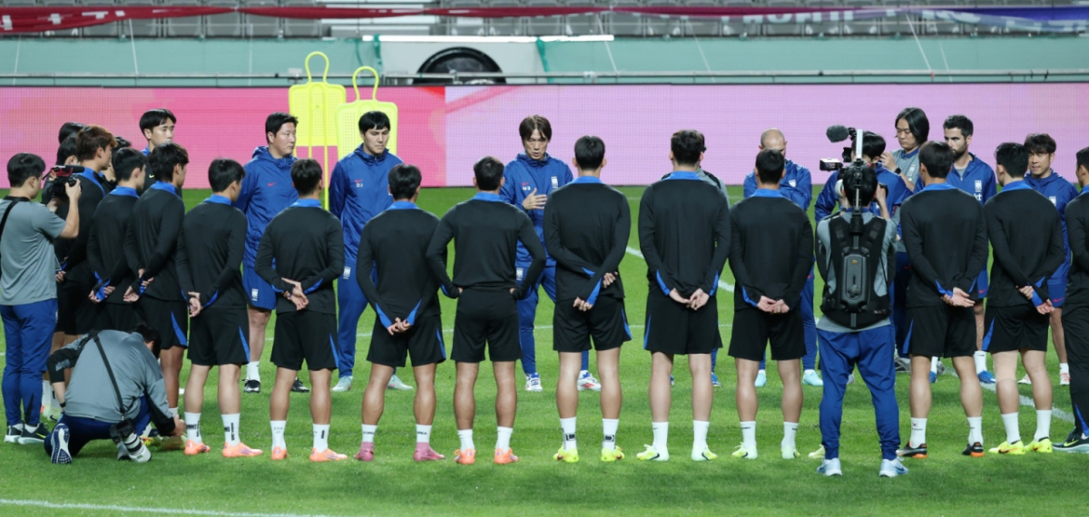 소집 훈련 중인 대한민국 축구 국가대표팀. /사진=김진경 대기자