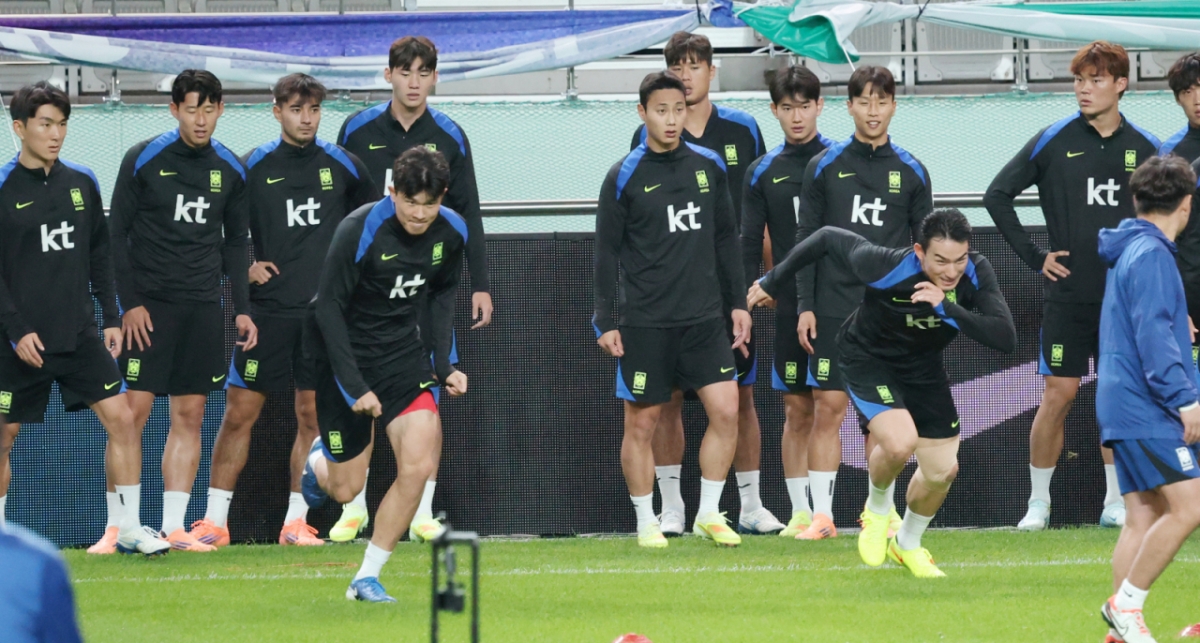 소집 훈련 중인 대한민국 축구 국가대표팀. /사진=김진경 대기자
