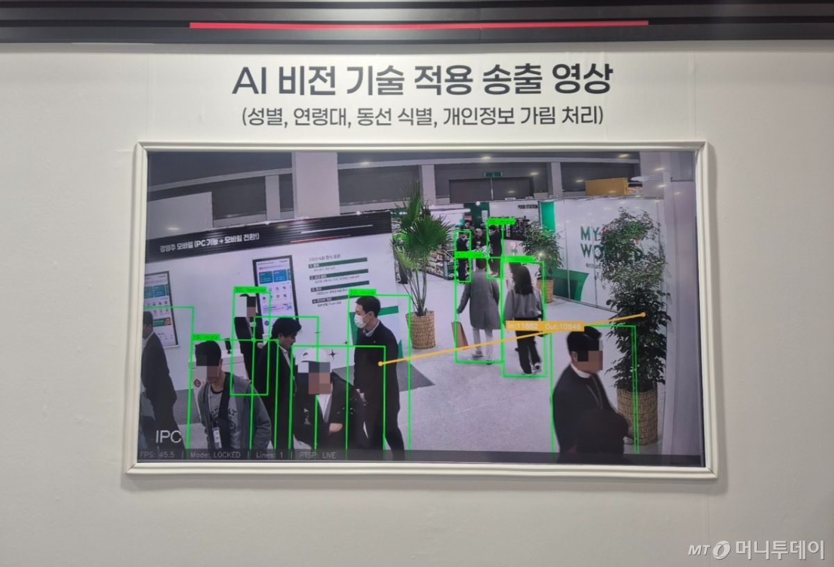 세븐일레븐의 AI 기술은 매장에 설치된 CCTV를 통해 고객의 성별과 연령 등 정보를 파악한다./사진=유예림 기자