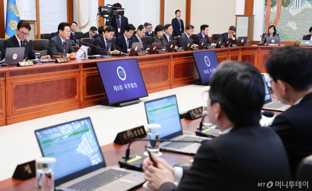 (서울=뉴스1) 이재명 기자 = 이재명 대통령이 5일 청와대에서 열린 임시국무회의에서 발언하고 있다. 2026.3.5/뉴스1  Copyright © 뉴스1. All rights reserved. 무단 전재 및 재배포,  AI학습 이용 금지. /사진=(서울=뉴스1) 이재명 기자