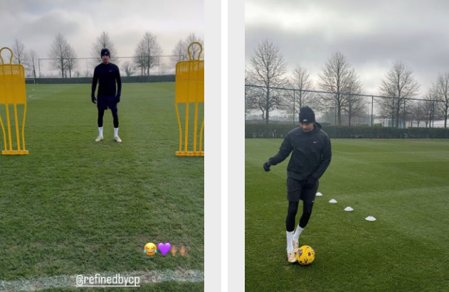 토트넘 구단에서 훈련하는 델리 알리의 모습. /사진=풋볼런던 갈무리