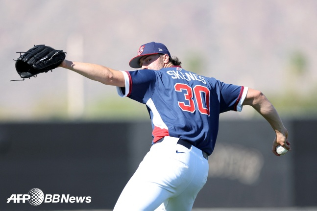 미국 대표팀의 1선발 폴 스킨스. /AFPBBNews=뉴스1