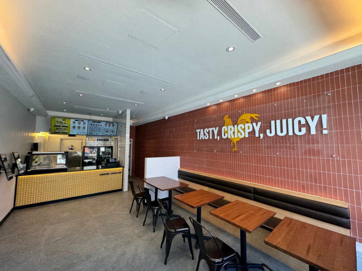 bhc '뉴저지 포트리점' 내부 전경. /사진제공=bhc