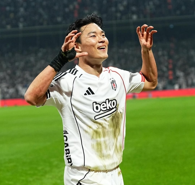 이적 전문 사이트 트랜스퍼마크트 기준 시장가치가 700만 유로에서 1500만 유로로 급증한 베식타시JK 오현규. /사진=베식타시 JK SNS 캡처