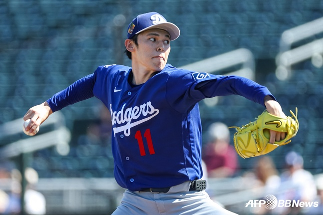 LA 다저스 사사키 로키. /AFPBBNews=뉴스1