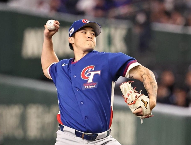 대만 선발 좡천중아오. /사진=CPBL 공식 SNS