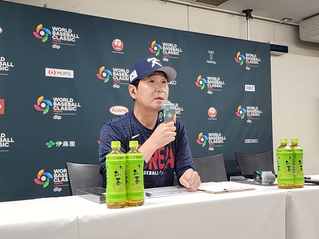 7일 일본전을 앞둔 류지현 감독. /사진=박수진 기자