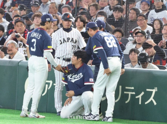 문보경이 충돌 직후 앉아있는 모습. /사진=강영조 선임기자