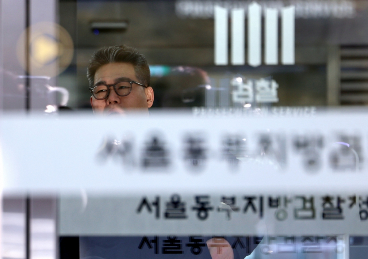 서울동부지검에 파견돼 3개월간 '세관 마약수사 은폐 의혹'을 수사한 백해룡 경정이 지난 1월14일 오전 서울 송파구 동부지검에서 파견 종료 입장을 밝히기 위해 청사를 나서는 모습./사진=뉴스1.