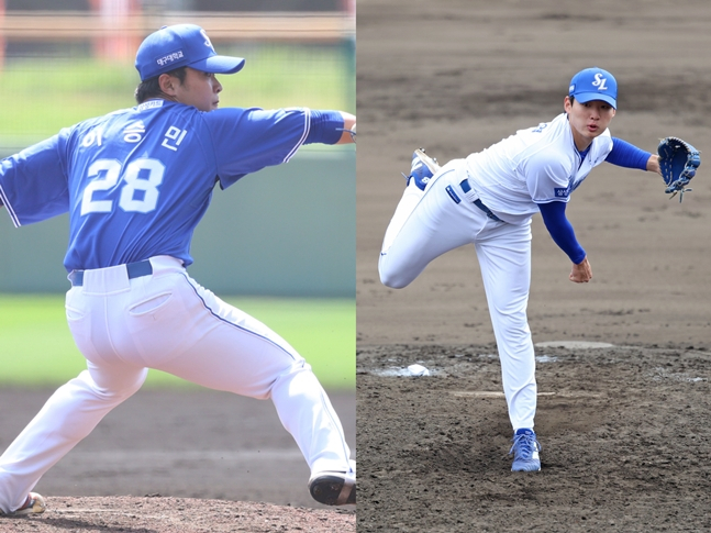 이승민(왼쪽)과 육선엽. /사진=삼성 라이온즈