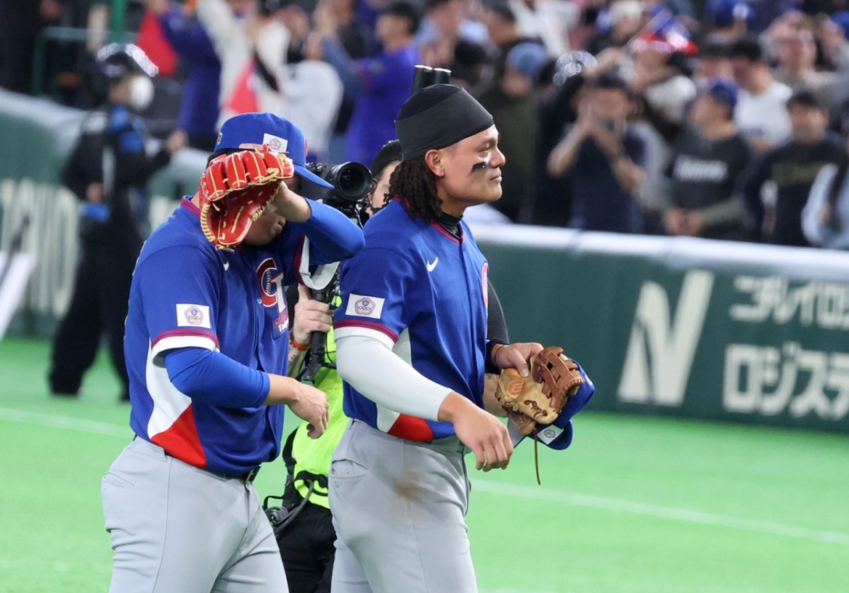 대만 선수들이 승리 후 감격의 눈물을 흘리고 있다. /사진=강영조 선임기자