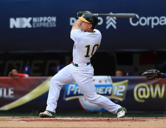 2024년 프리미어12에 나선 알렉스 홀. /사진=호주 야구대표팀 공식 SNS