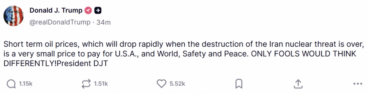 사진=트루스소셜