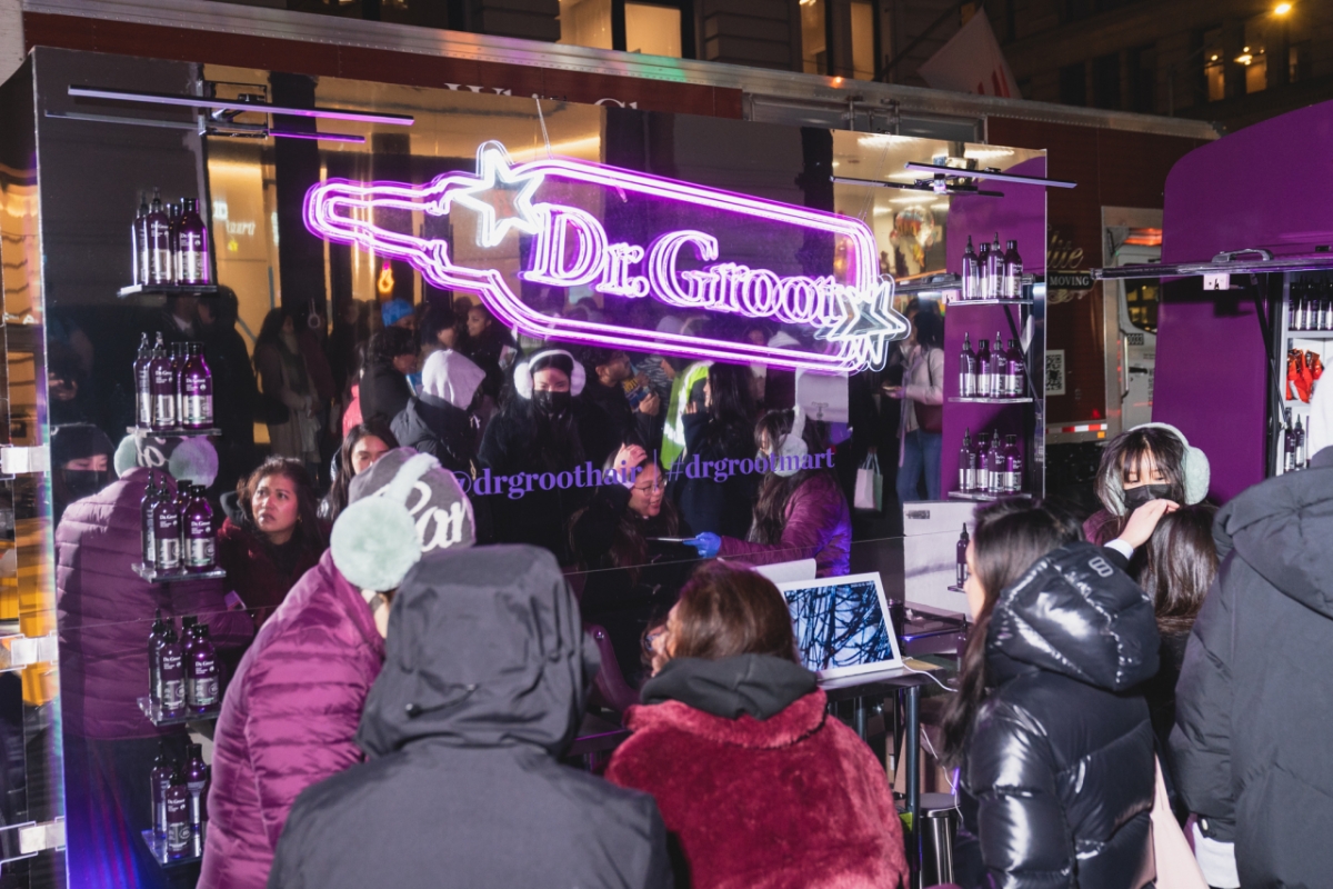 LG생활건강 닥터그루트 미국 뉴욕 팝업 트럭 행사. /사진제공=LG생활건강. 