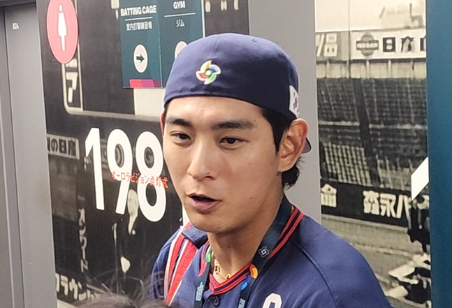 9일 호주전을 마친 직후 이정후. /사진=박수진 기자