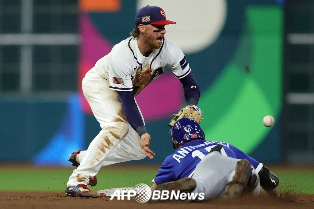 11일(한국 시각) 미국 텍사스주 휴스턴에 위치한 다이킨 파크에서 펼쳐진 미국 야구 대표팀과 이탈리아 야구 대표팀의 2026 월드베이스볼클래식(WBC) 조별리그 B조 최종 4차전 경기 모습. /AFPBBNews=뉴스1