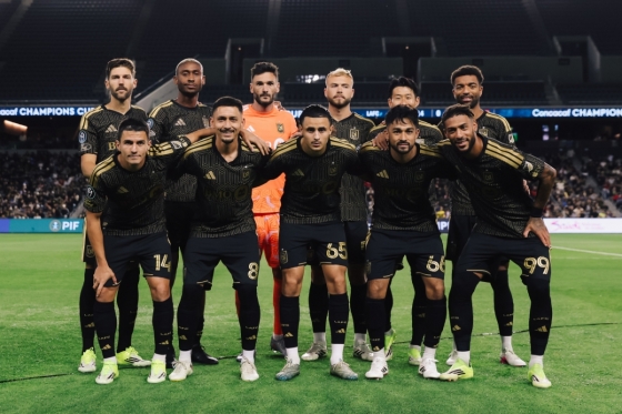 11일 오후 12시(한국시간) 미국 캘리포니아주 로스앤젤레스의 BMO 스타디움에서 열린 2026 북중미카리브해축구연맹(CONCACAF) 챔피언스컵 16강 1차전 LD 알라후엘렌세(코스타리카)전 LAFC 베스트 11. /사진=로스앤젤레스FC 공식 사회관계망서비스(SNS)