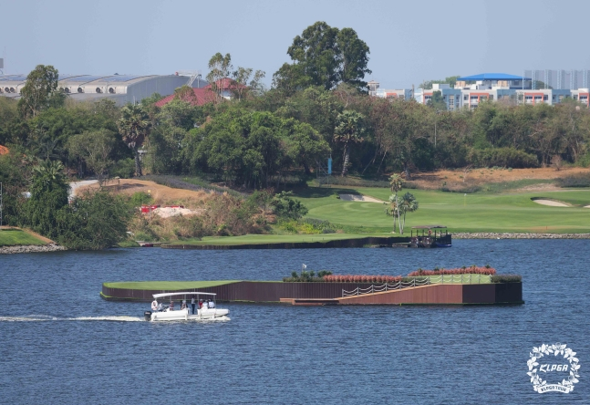 리쥬란 챔피언십 시그니처홀인 17번 홀 그린 모습. /사진=KLPGA 투어 제공