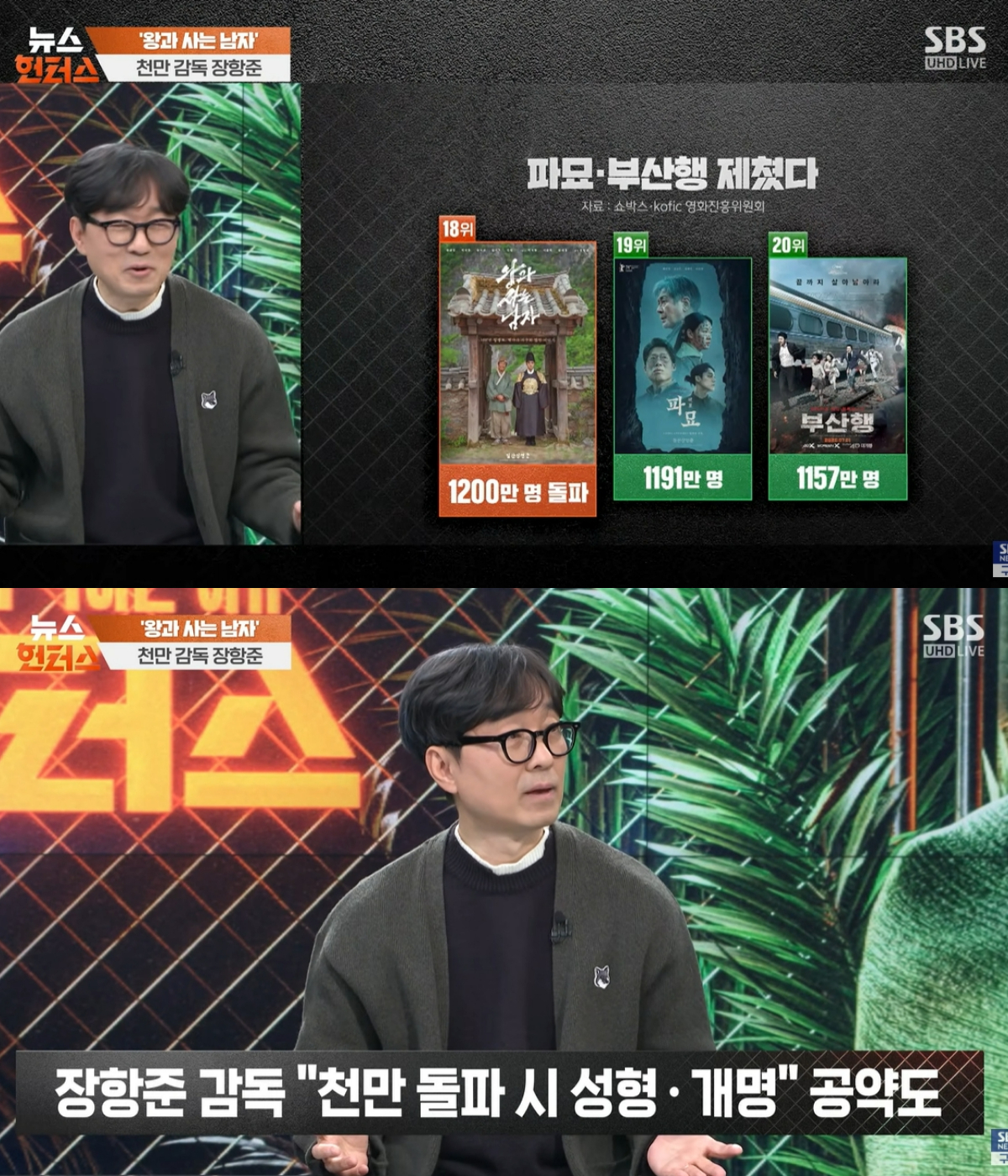 장항준 감독 /사진=SBS '뉴스헌터스' 캡처