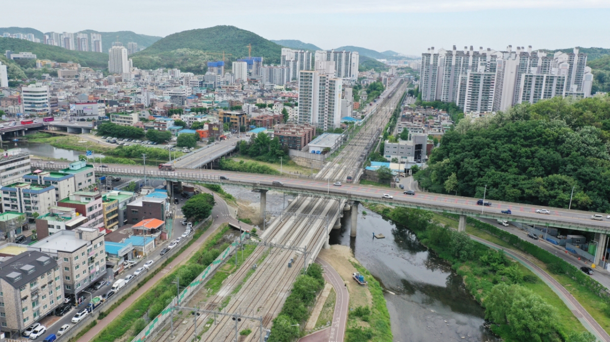 안양역 주변 철도./사진제공=안양시