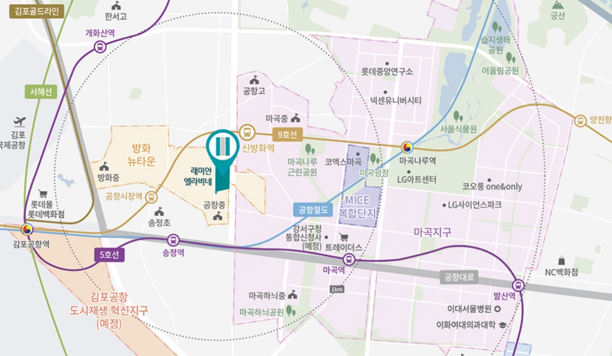 위치도/사진제공=래미안 홈페이지 