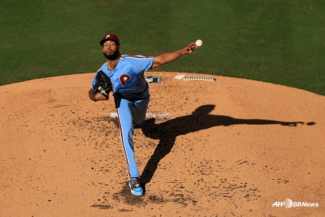 크리스토퍼 산체스의 2025 시즌 투구 모습. /AFPBBNews=뉴스1