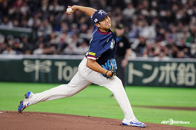 역투하는 손주영. /AFPBBNews=뉴스1