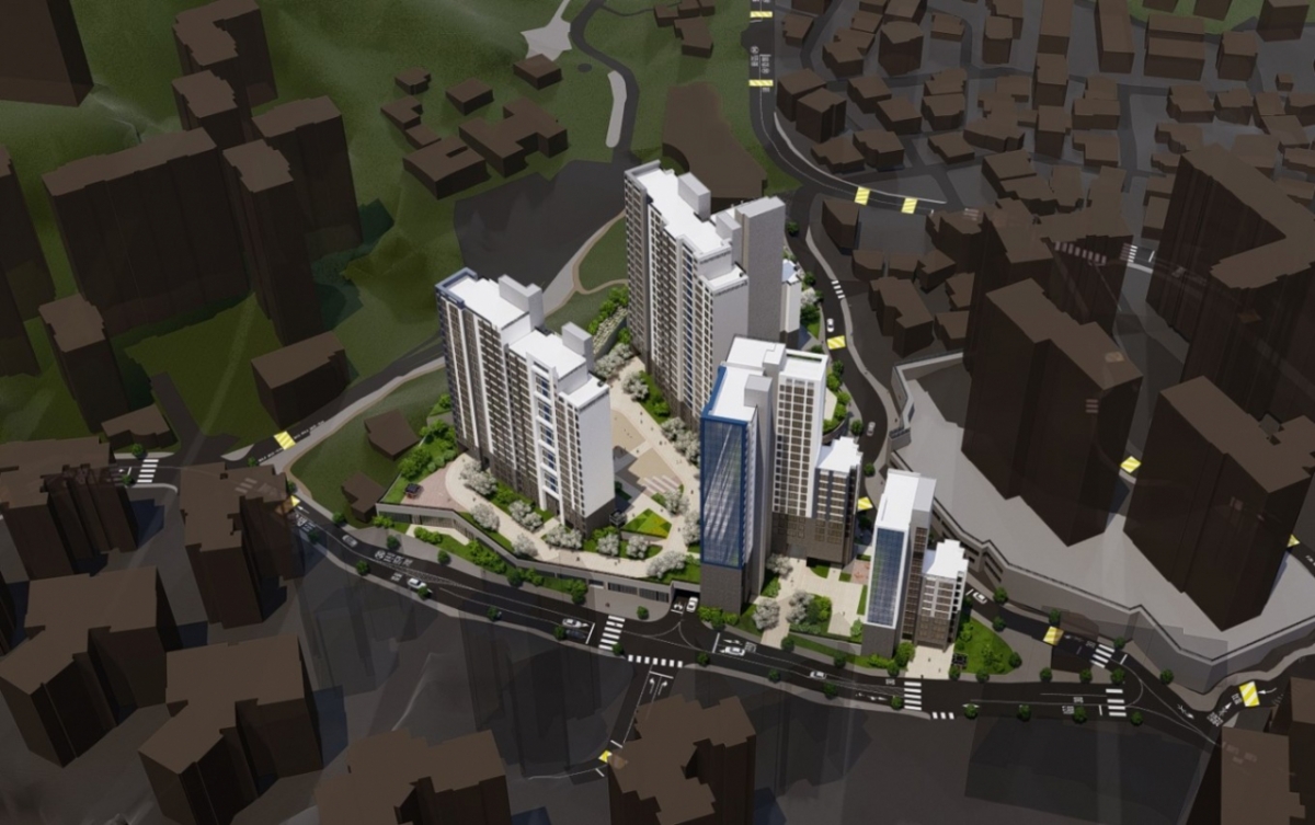 정비 후 조감도(성북구 정릉동 559-43번지 일대 모아타운)/사진제공=서울시