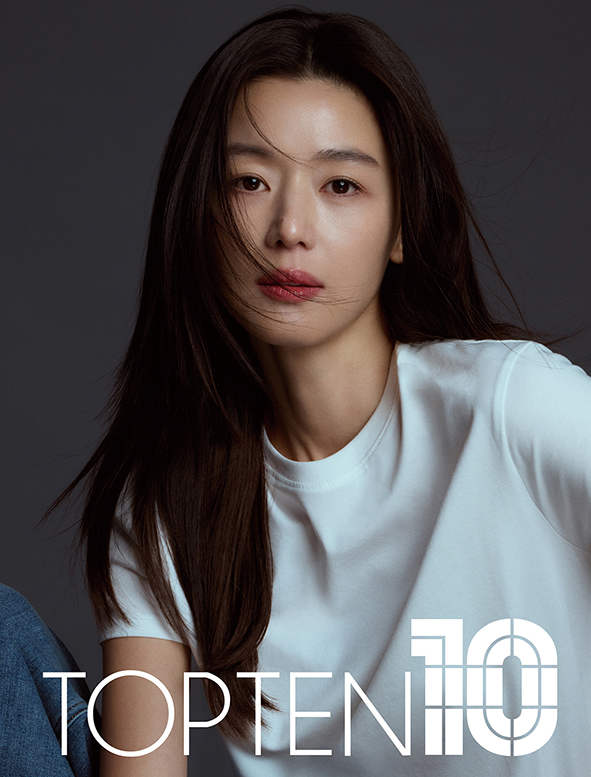 탑텐 모델로 기용된 전지현. /사진=신성통상