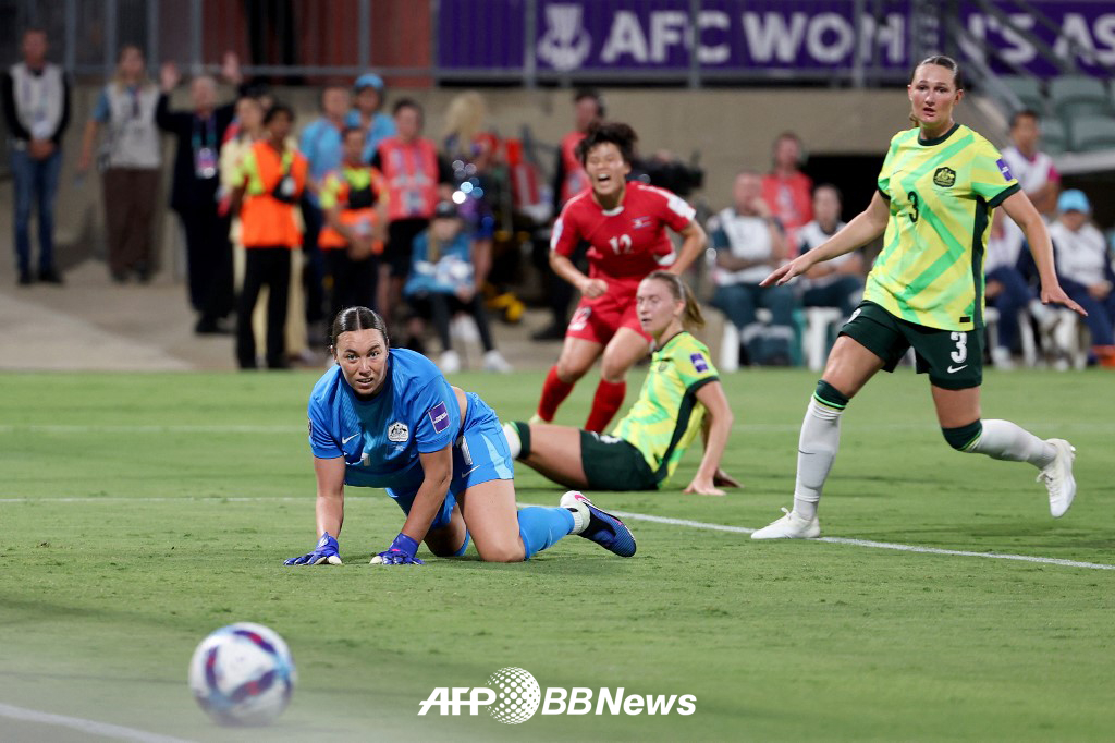 13일 호주 퍼스에서 열린 2026 AFC 여자 아시안컵 8강 호주와 북한전 경기 모습. /AFPBBNews=뉴스1
