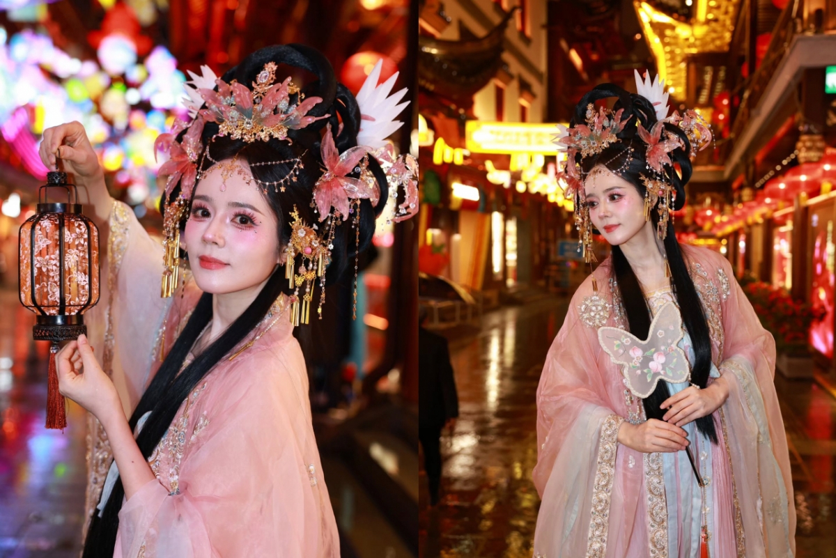 한가인의 왕홍 메이크업이 화제가 되고 있다. /사진=인스타그램 갈무리