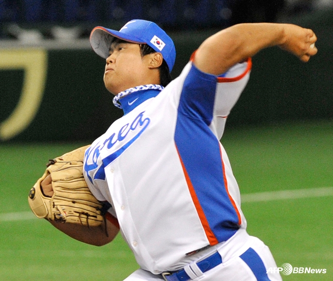 2009 WBC에 나선 류현진. /AFPBBNews=뉴스1